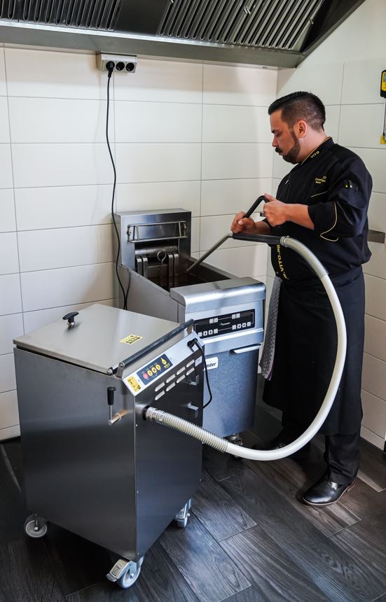 VITO XM sistema filtraggio olio di frittura - serbatoio da 75 litri