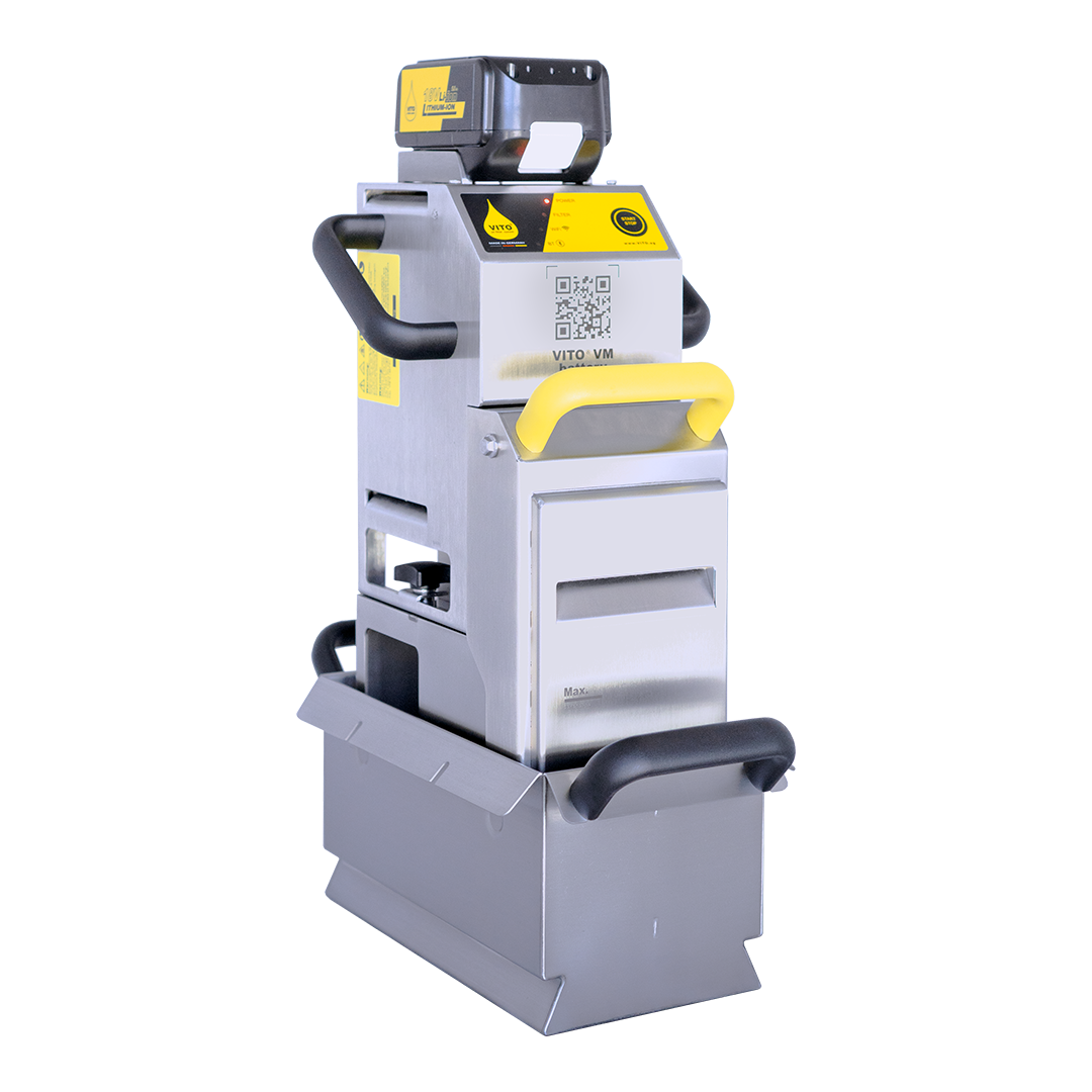 VITO VM Battery ist ideal für 1 bis 3 Fritteusen bis 20 Liter Fassungsvermögen – schnurlos/wiederaufladbar