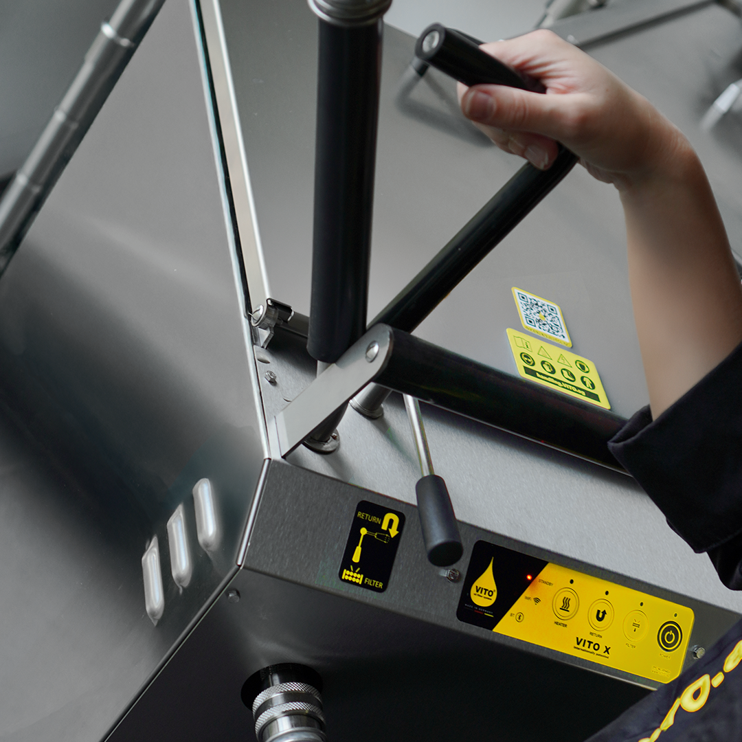 VITO XM sistema filtraggio olio di frittura - serbatoio da 100 litri